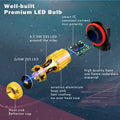 3000Lm H8 H11 H16 LED Fog Lights Bulbs DRL 12V Replacement