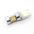 3457 3157 LED Switchback Bulbs Turn Signal Lights, 6K White/Amber Yellow -Alla Lighting