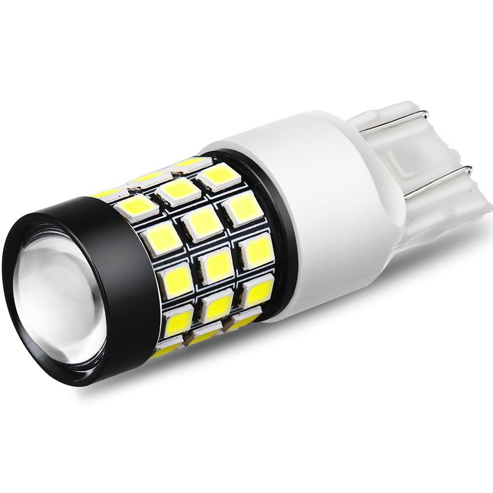7443 7440 LED Lights Bulbs 2835 39-SMD, 6000K White/Amber Yellow/Red -Alla Lighting
