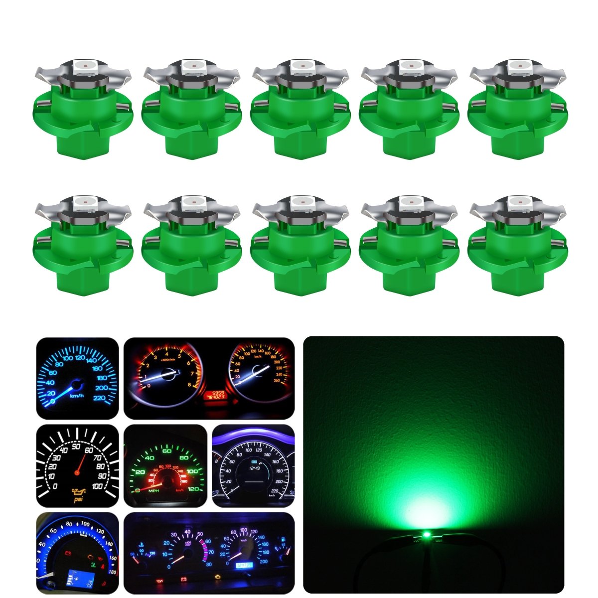 B8.4D LED Dashboard Instrument Gauge Lights 2452MFX6 2723MFX6 Bulb -Alla Lighting