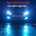 COB-72 H10 9145 LED Fog Light Bulbs, 6500K White/8000K Blue/3000K Amber Yellow