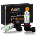 COB-72 HB4 9006 LED Fog Light Bulbs, 6500K White/8000K Blue/3000K Amber Yellow