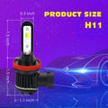 H16 H8 H11 LED Switchback Bulbs Fog Lights, 6000K White/3000K Yellow