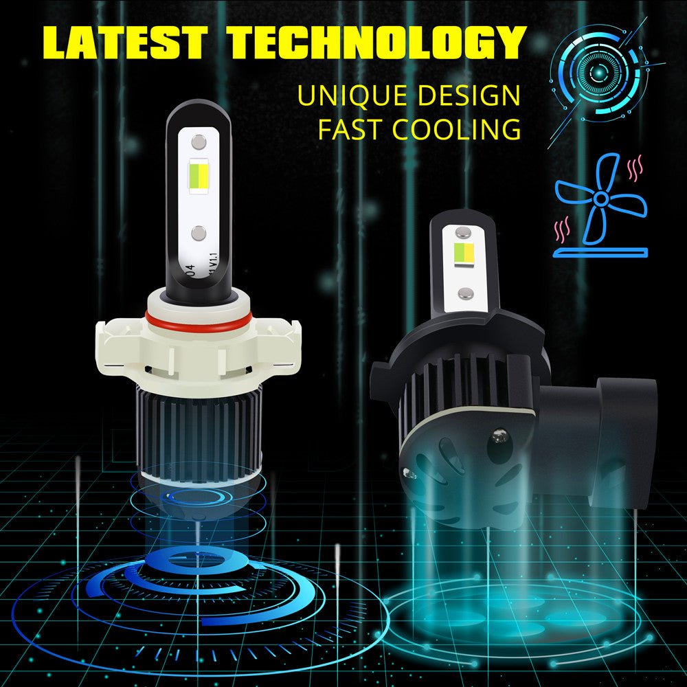 PS24W 5201 5202 LED Switchback Fog Lights/DRL | White, Yellow -Alla Lighting